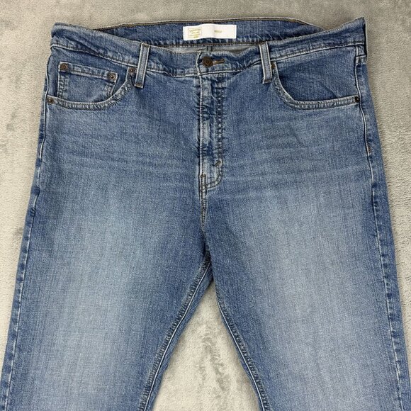 Signature by Levi Strauss GOLD Bootcut Stretch Mens Denim Jeans Blue Medium Wash - Picture 4 of 8